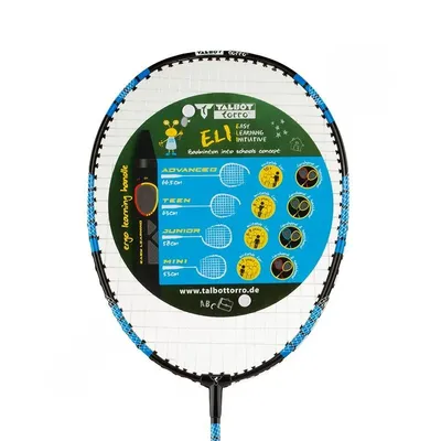 راکت بدمینتون تکی جونیور تالبوت6 تا 9 سال Eli Junior - 1 OLK | آبی/زرد