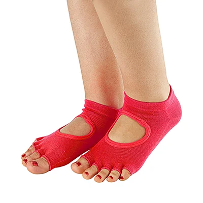 جوراب بدنسازی انگشتی پیلاتس SPORTS SOCKS استپ دار | صورتی